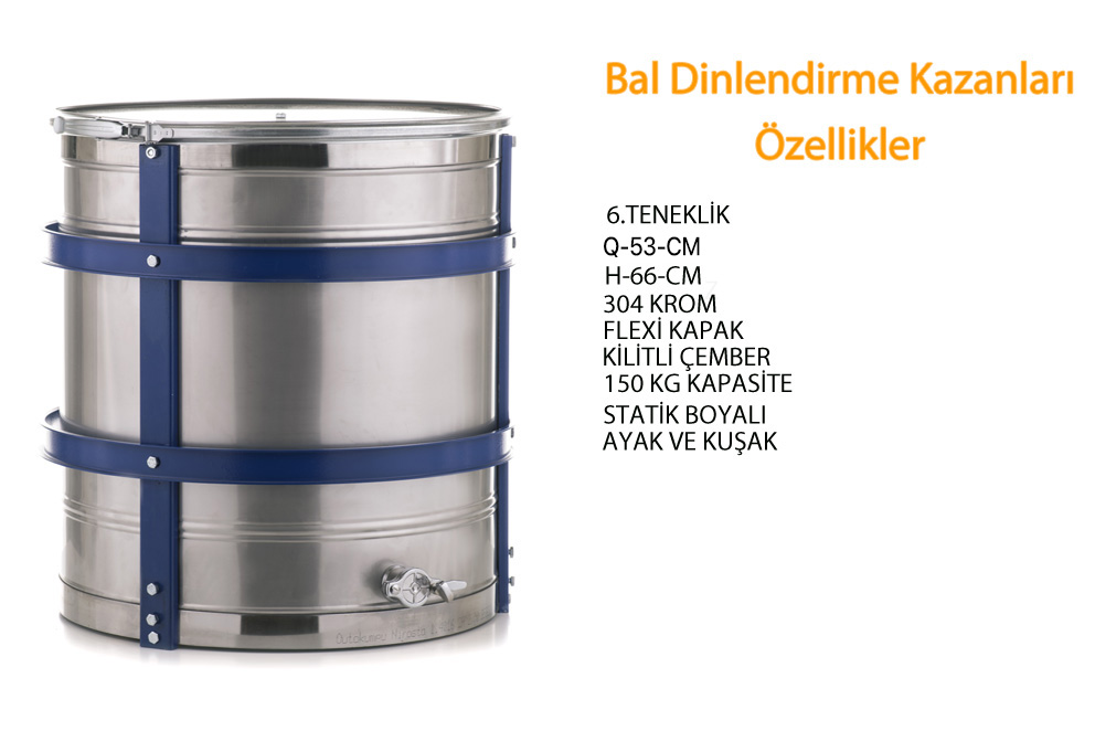 BAL DİNLENDİRME KAZANLARI (6 TENEKELİK)