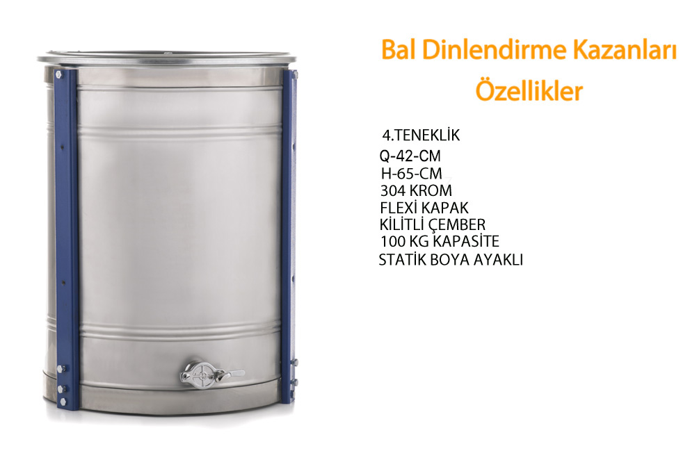 BAL DİNLENDİRME KAZANLARI (4 TENEKELİK)