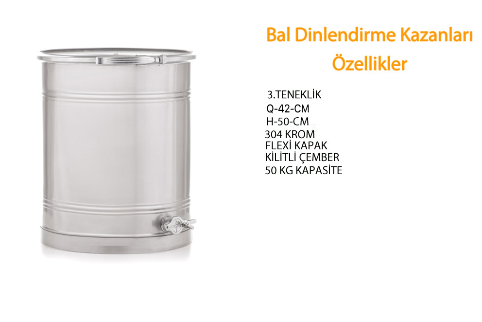 BAL DİNLENDİRME KAZANLARI (3 TENEKELİK)